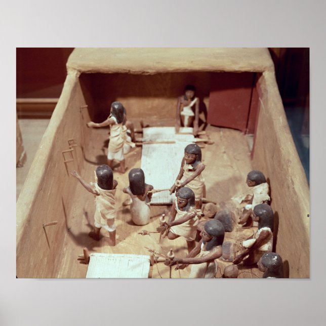 Póster Modelo funerário de uma oficina têxtil (Frente)