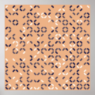 Poster modelo geométrico abstrato, arte, trabalho de arte