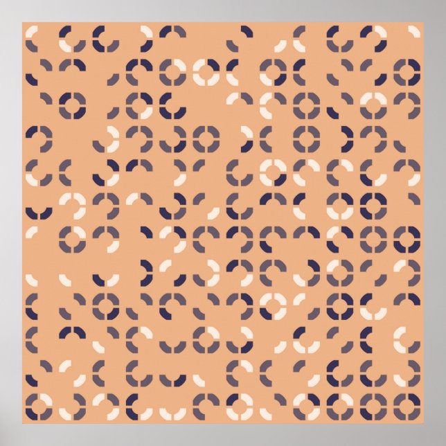 Poster modelo geométrico abstrato, arte, trabalho de arte (Frente)