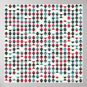 Poster Modelo geométrico sem costura - ilustração design