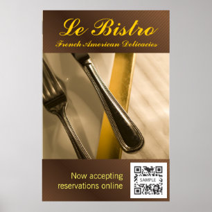 Poster Modelo Le Bistro
