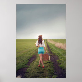 Poster Modelo "Mulheres E Tempo" Em Fotografia De Estrada