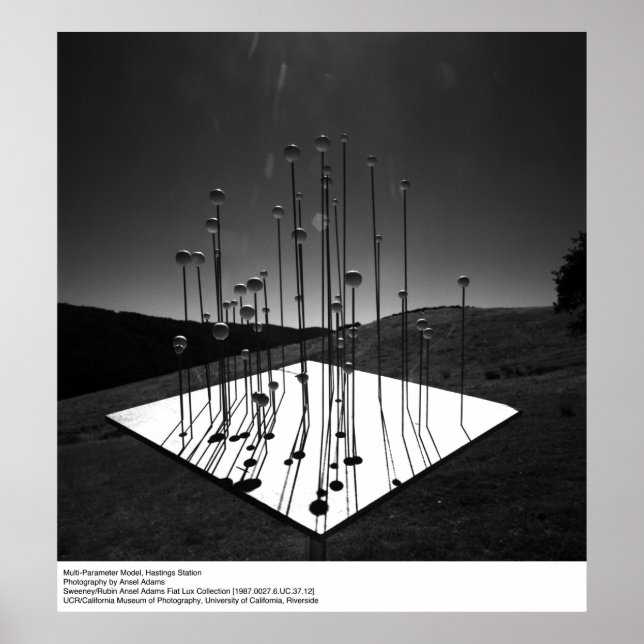 Póster Modelo Multiparâmetro, Hastings, por Ansel Adams (Frente)