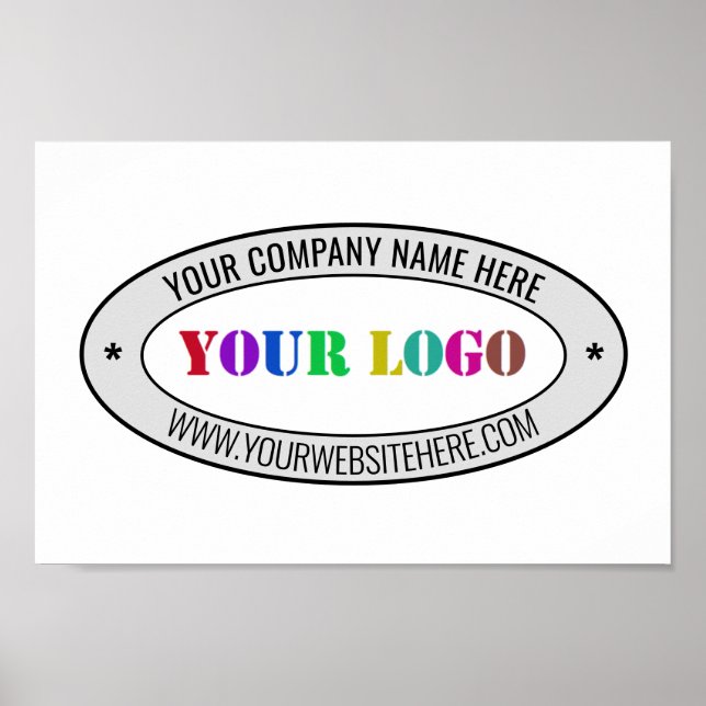 Poster Modelo para Promocional de logotipo de empresa per (Frente)