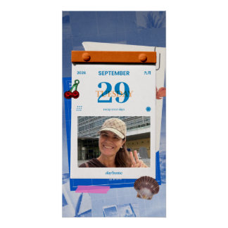 Póster Modelo PicCollage - Cartaz Glossy 14x28 Alta