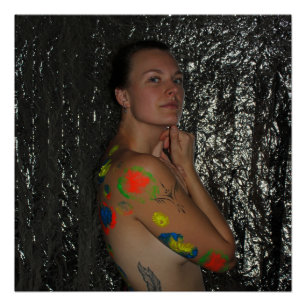 Póster Modelo Pintado por Corpo