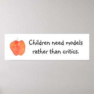 Poster Modelos Necessários para Crianças