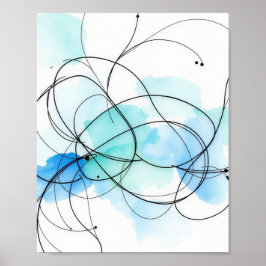 Poster Modern Abstract Line Art Wall Prints Set of 3