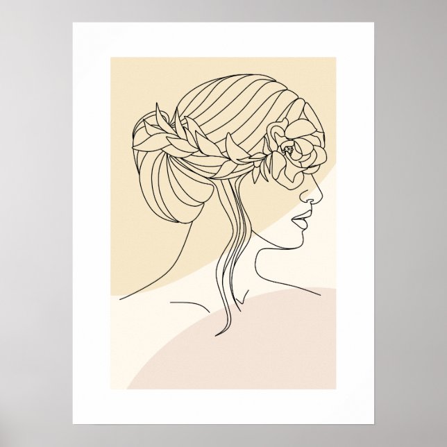 Poster Modern Abstract Shapes Wall Art (Frente)