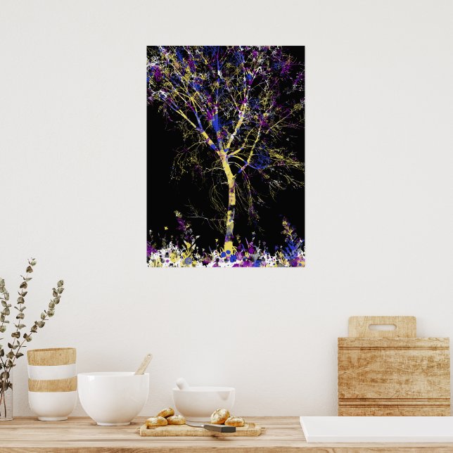 Poster Modern Abstract Tree (Cozinha)