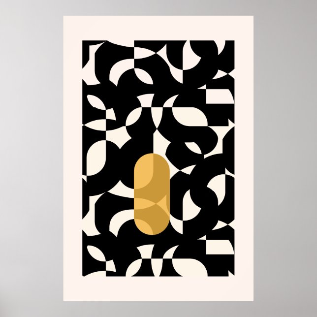 Poster Modern Bauhaus Abstrato Art (Frente)