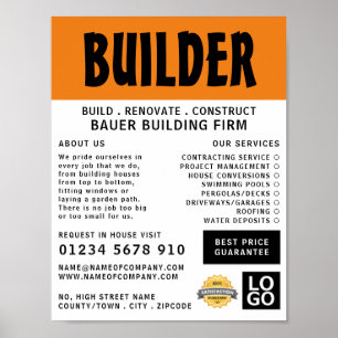 Poster Modern Bold, Building Firme, Compila Publicidade