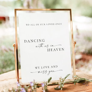 Poster Modern Dancing In Heaven Wedding Memorial