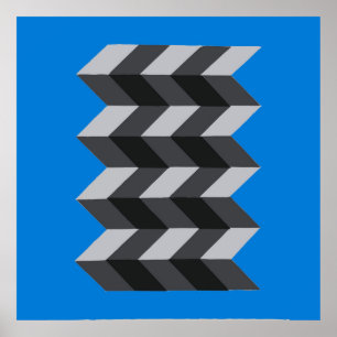 Poster 'Modern Geometric Op-Art'