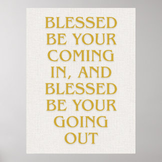 Poster Modern Gold Jewish Wall Art - Piece 1 of 3