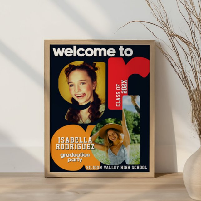 Poster Modern High School Graduation Welcome  (Criador carregado)