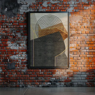 Poster Modern Industrial Geométrico Art 2