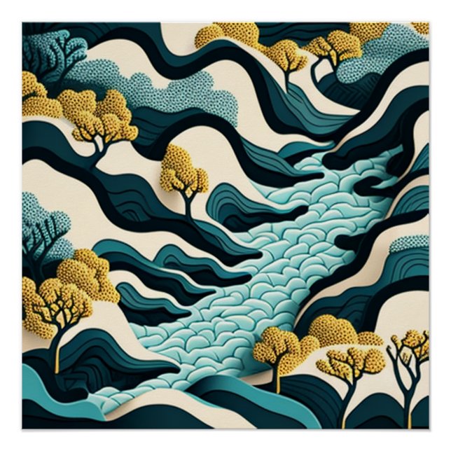 Póster Modern Landscape (Frente)