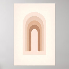 Poster Modern Minimal Boho Abstract Neutral Arches