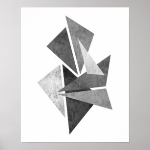 Poster Modern minimalist geometric abstract art print