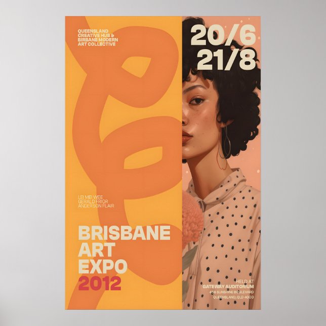 Poster Modern Portrait Art Print Brisbane Art Expo 2012 (Frente)