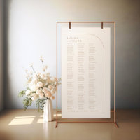Modern Seating Charts Wedding 180 Guest Names