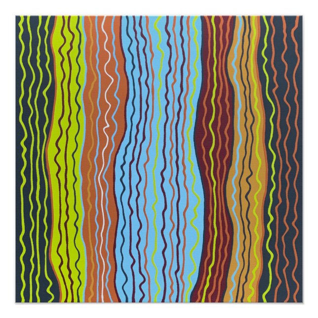 Póster Modern Squiggles 4 Perfect Poster (Frente)