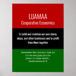 Poster Modern UJAMAA Christian Kwanzaa