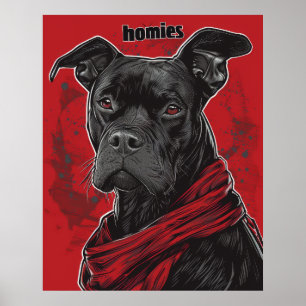 Poster Modern Urban Street Homes T-Shirt Design