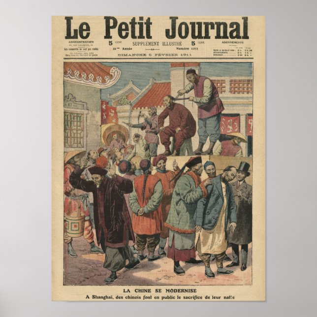 Póster Modernização da China (Frente)