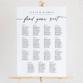 Poster Moderno 15 Mesa Encontre sua espuma de gráfico de 