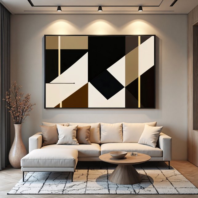 Poster Moderno Abstrato Inspirado no Bauhaus (Criador carregado)