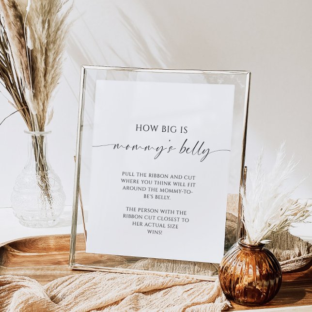 Poster Moderno como é grande o jogo do Chá de fraldas da  (Criador carregado)