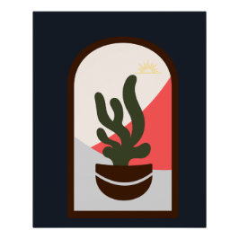 Póster Moderno Contemporâneo Boho Glossy Poster