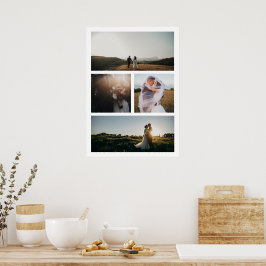 Poster Moderno de Colagem de Fotos Simples