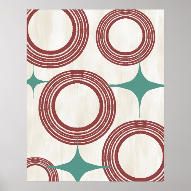 Poster Moderno de meio século Abstrato de de  - Tu (Frente)