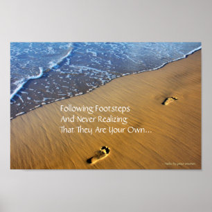 Poster moderno de seguimento dos haicais dos