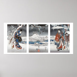 Poster moderno do Triptych de Genji