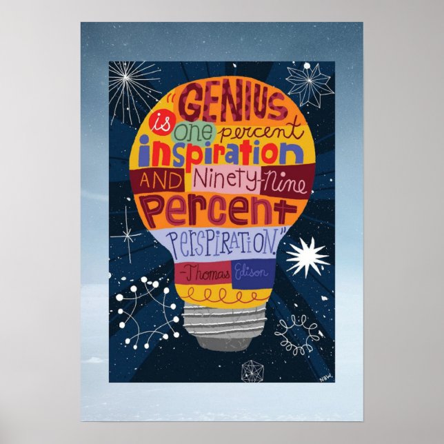 Poster moderno - Genius é... (Frente)