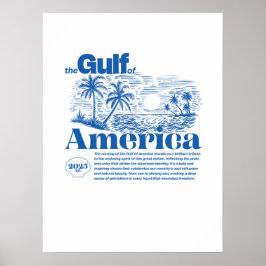Poster Moderno Golfo de América Inspirador Patriótico