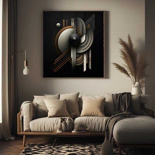 Poster Moderno Inspirado em Geométrico Abstrato (Criador carregado)
