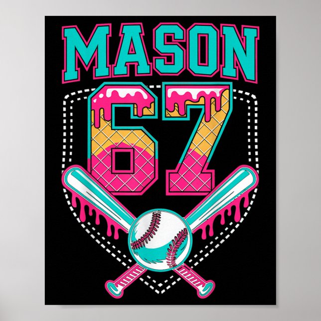 Poster Moderno Mason 67 Mem Sorvete Drip Bysebyll Anivers (Frente)