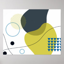 Poster Moderno, Memphis, legal, único, ilustração de tend