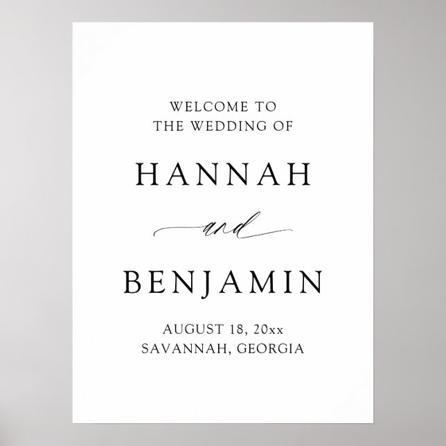 Poster Moderno Minimalista Elegante Simples Boas-Vindas C (Frente)