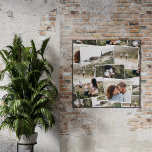 Póster Moderno mínimo 5 fotos elegante simples<br><div class="desc">Design de decoração de família única e simples,  com fotos mínimas modernas. Com espaço para 5 fotografias. Presente ideal disponível para mães,  pais,  grandes avós de qualquer membro da família,  Natal,  aniversário,  aniversário,  dia de as mães e dia de os pais.</div>