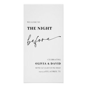 Póster Moderno Na Noite Antes Do Ensaio Jantar Poster