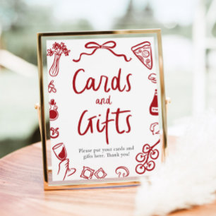 Poster Moderno que é Mais Cartões de Pizza Italianos e Pr