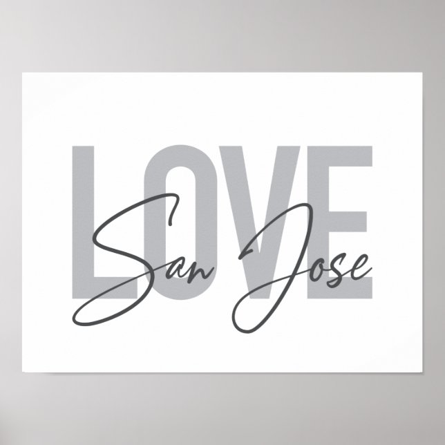 Poster Moderno, simples, chic, design legal Ama San Jose (Frente)