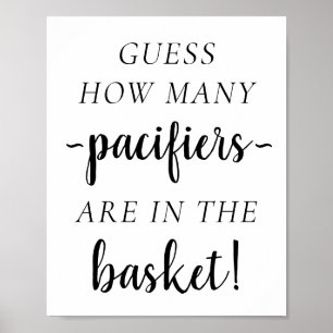 Poster Moderno Simples Quantos   Jogo de Adivinhação Clás