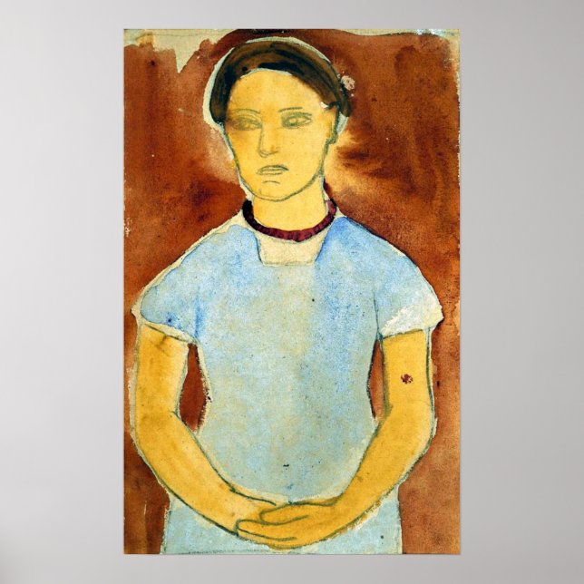 Poster Modersohn-Becker - Estudo Para Lee Hoetger (Frente)